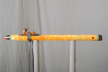 Yellow Cedar Burl Native American Flute, Minor, Mid G-4, #L14J (9)
